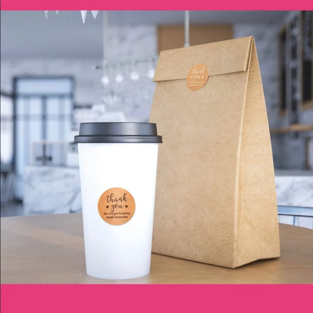 200ct~Thank you Stickers W/Bonus Bags 🌟🆕🌟 (2 Rolls For $20)